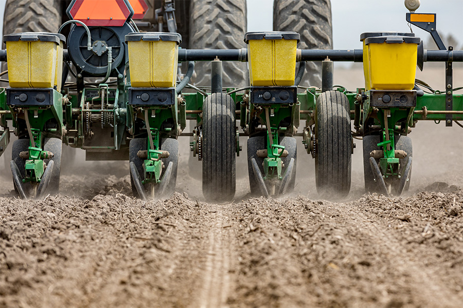 Spring Planting Closeup Operating lines of credit can be used to cover input costs that may arise during spring planting season.