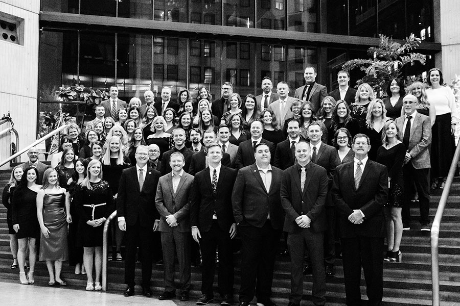 The HPFC team gathers for a group photo during the 2024 Christmas party event.